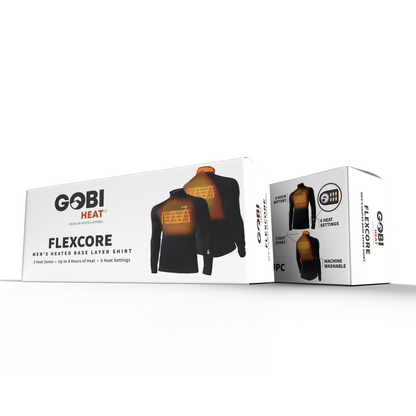 FlexCore Men’s Heated Base Layer Shirt - Dual Control