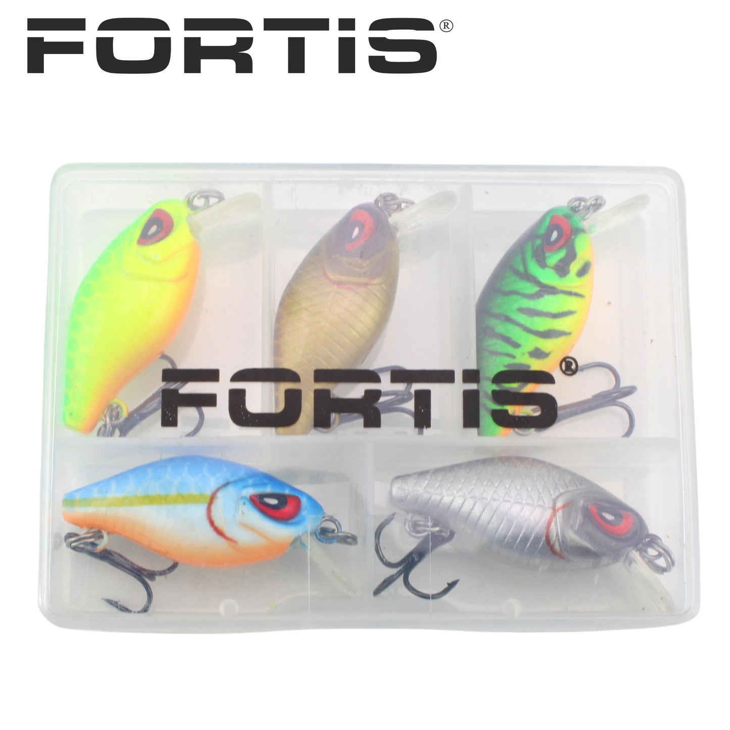 5pc Mini Crankbait Assortment, 1.375" Long | Floating | FORTIS