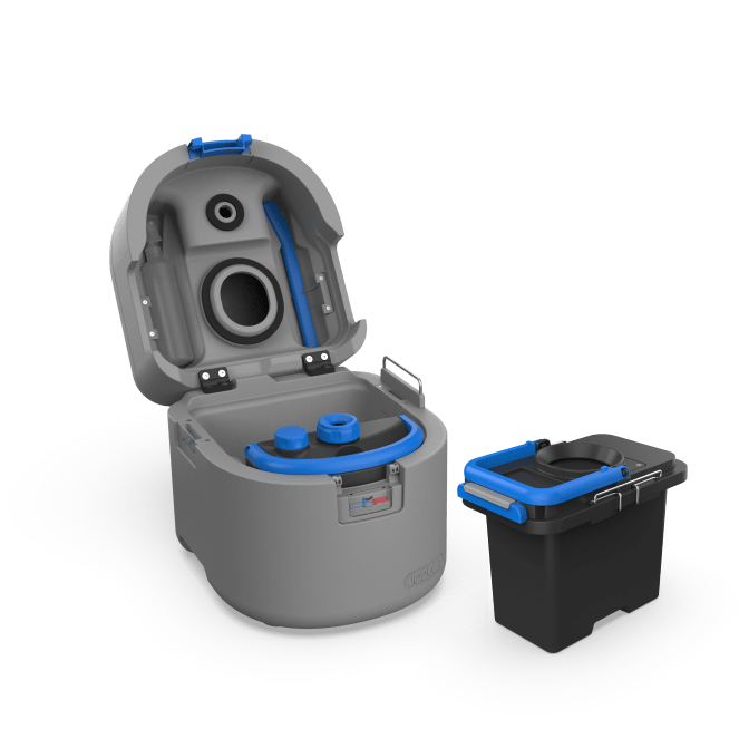 Joolca GottaGo Composting Toilet RackUp+Go