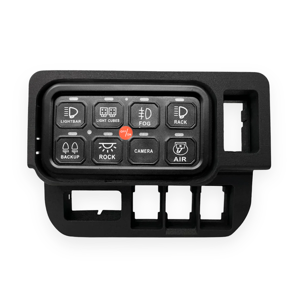 Base Panel for 1 Tall and 3 Short Switch Locations (Tacoma Double Cab)