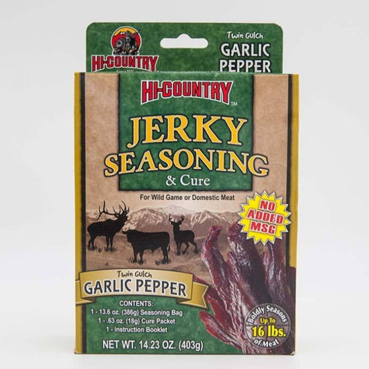 Wild Game Garlic Pepper Jerky Seasonings Kit