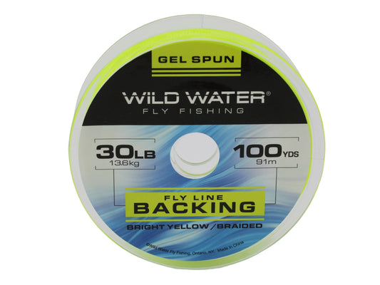 Gel Spun Backing, 30# | 100 yards | Bright Yellow | Wild Water Fly Fishing