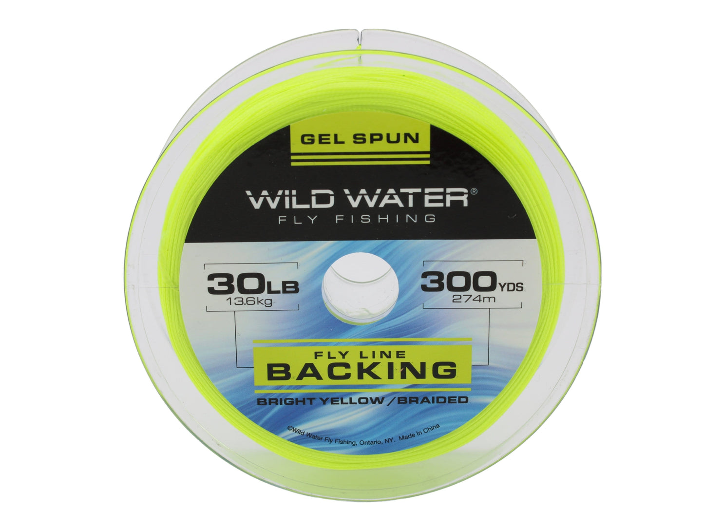 Gel Spun Backing, 30# | 300 yards | Bright Yellow | Wild Water Fly Fishing