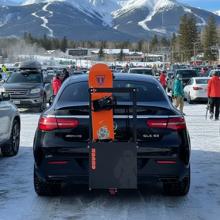 PREORDER Chuck Bucket Hitch-Mounted Ski & Snowboard Carrier