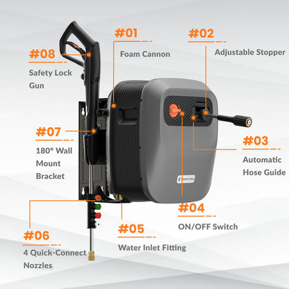 Giraffe Tools Grandfalls Retractable Pressure Washer G20