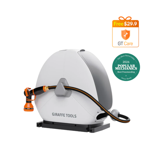 Ground-Mounted Retractable Hose Reel 82ft-130ft