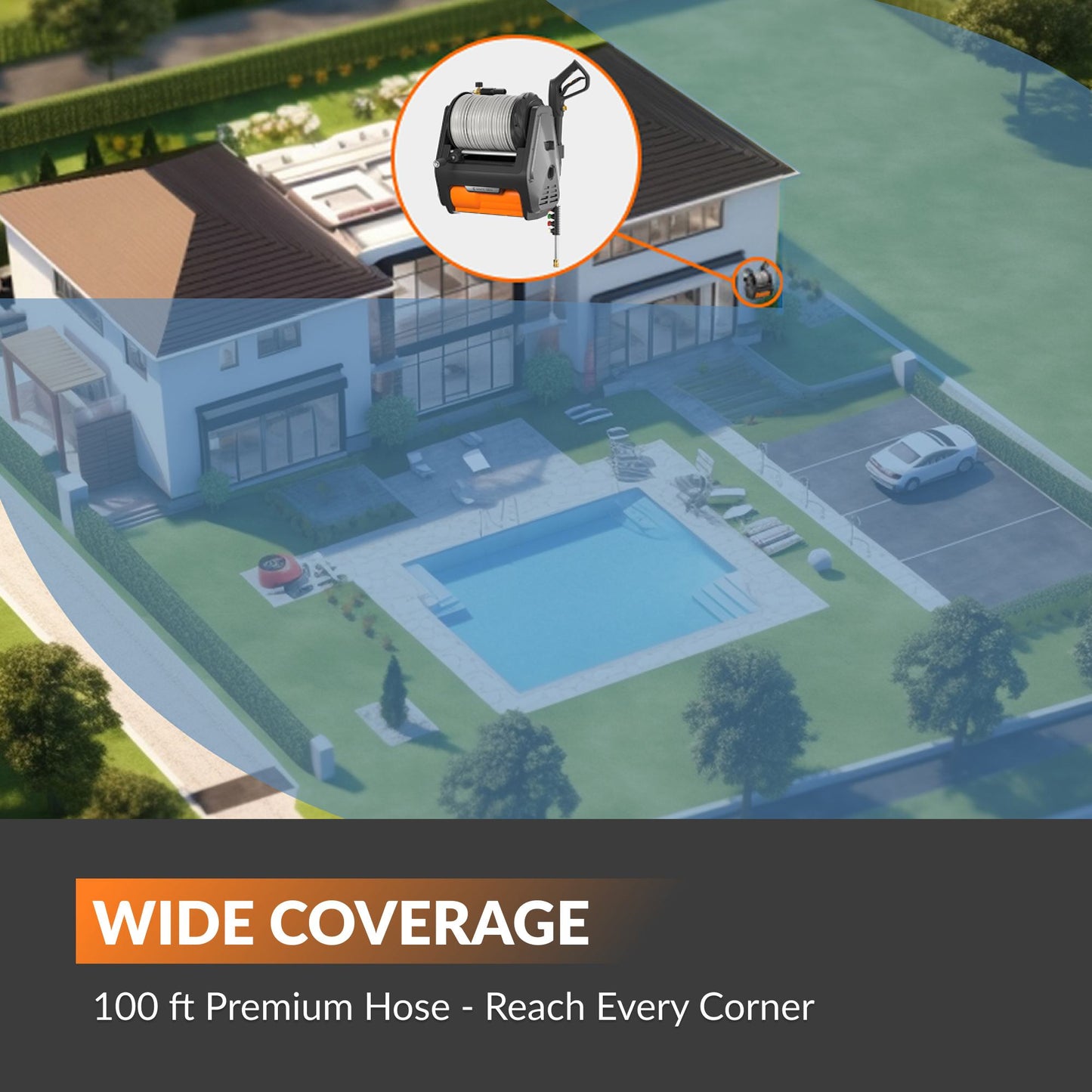 Grandfalls Retractable Pressure Washer Pro