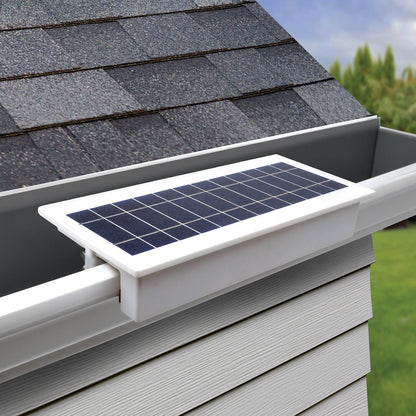 EZ Solar Home Security Floodlight - Gutter Mounted