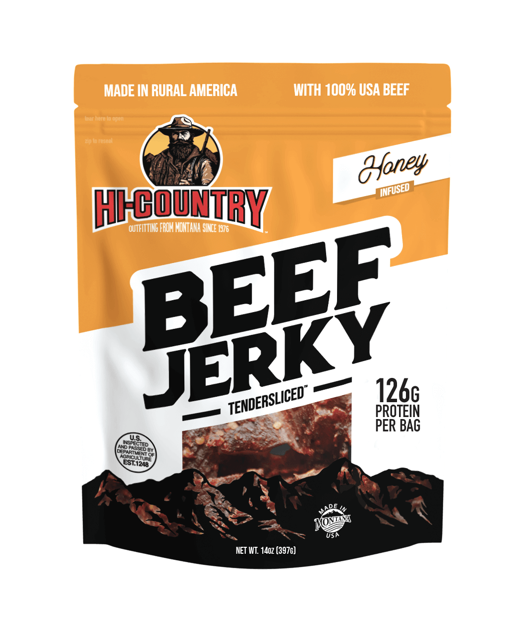3oz Beef Jerky - Honey Infused