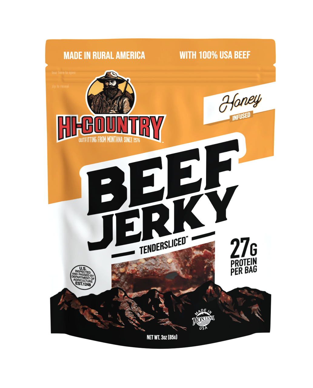 3oz Beef Jerky - Honey Infused