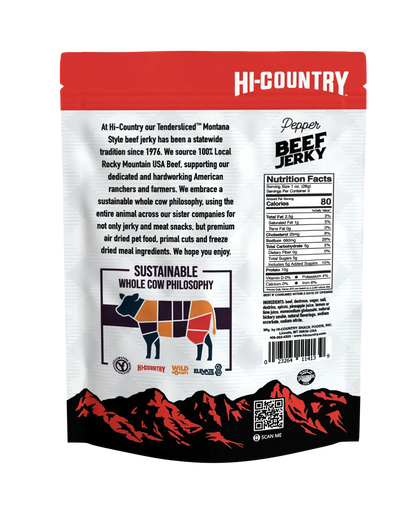 3oz Beef Jerky - Pepper Infused