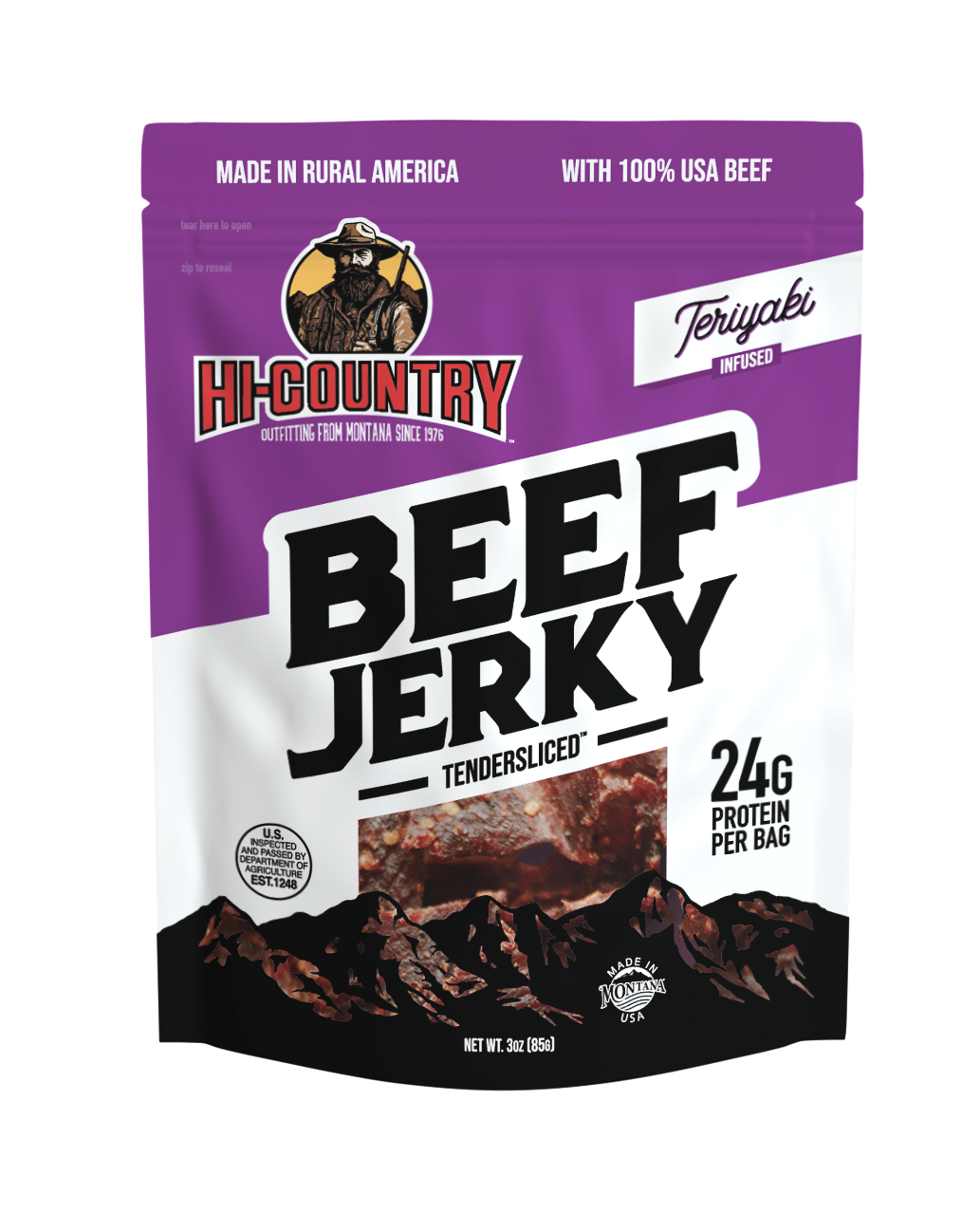 3oz Beef Jerky - Teriyaki Infused