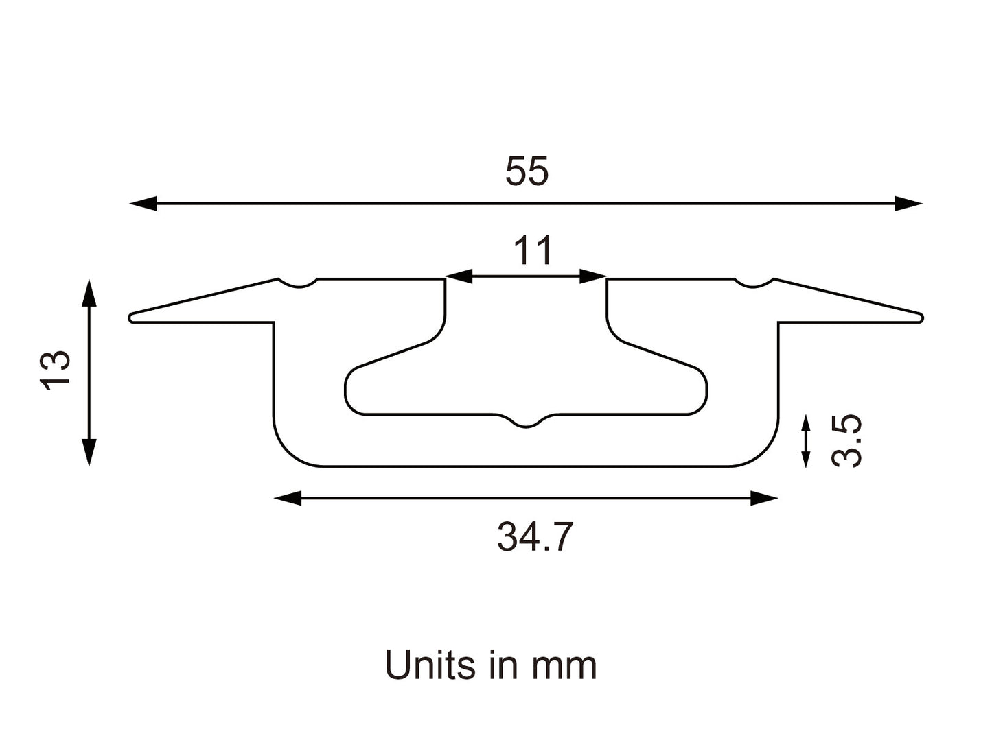 High Capacity Flanged / Recessed L Track