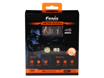 Fenix HM70R Rechargeable LED Headlamp - 1600 Lumens