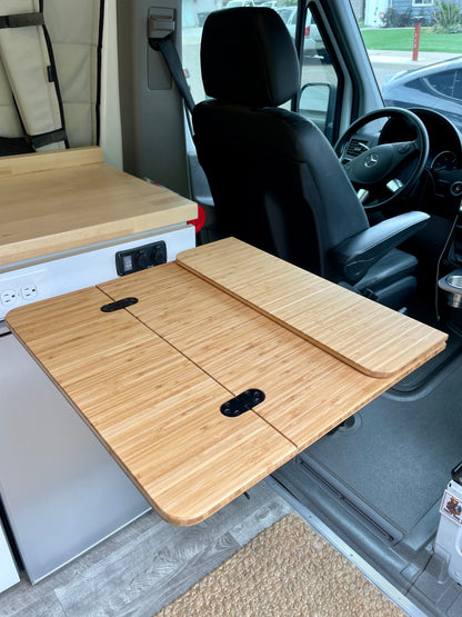Folding Bamboo Lagun Table for Camper Vans and RVs