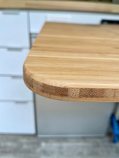 Folding Bamboo Lagun Table for Camper Vans and RVs