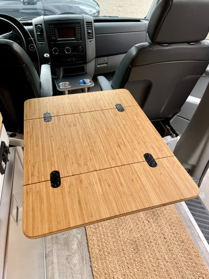 Folding Bamboo Lagun Table for Camper Vans and RVs