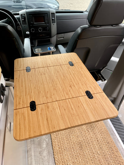Folding Bamboo Lagun Table for Camper Vans and RVs