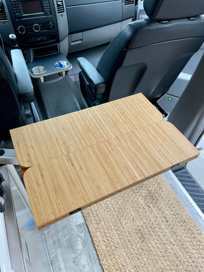 Folding Bamboo Lagun Table for Camper Vans and RVs