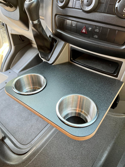 Mercedes-Benz Sprinter Cup Holder Accessories NCV3 06-18 Snack Tray Phone Table Stainless Camper Van