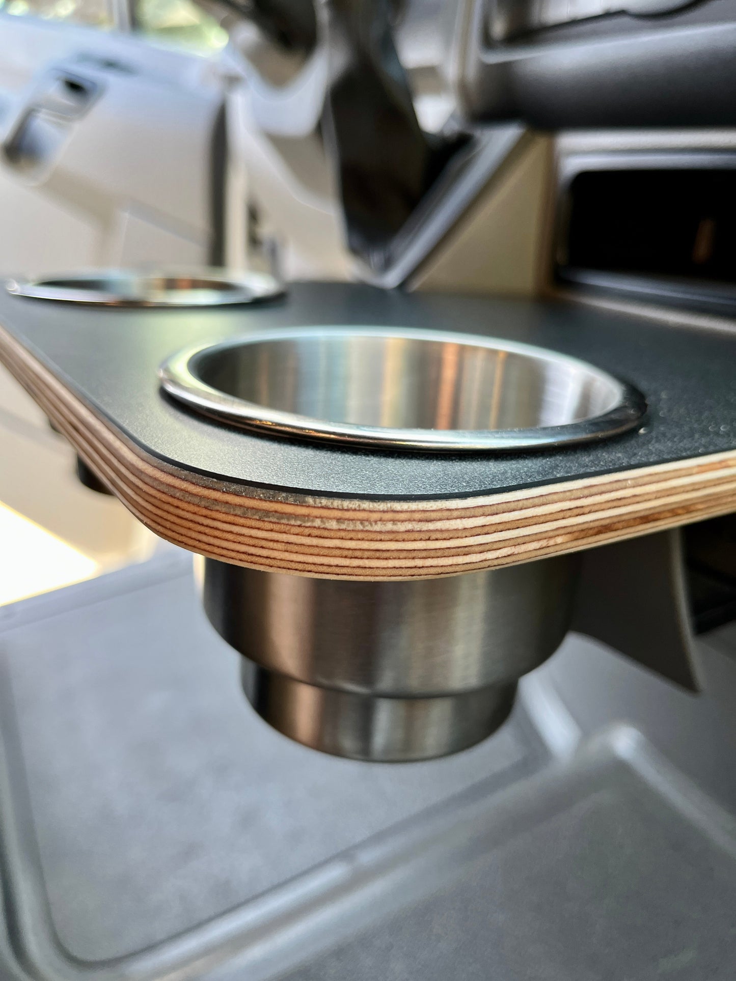 Mercedes-Benz Sprinter Cup Holder Accessories NCV3 06-18 Snack Tray Phone Table Stainless Camper Van