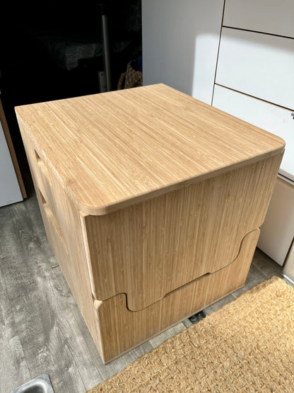 Porta Potti 565E/365 Curve Bamboo Toilet Lift top Cabinet Flat Pack Kit