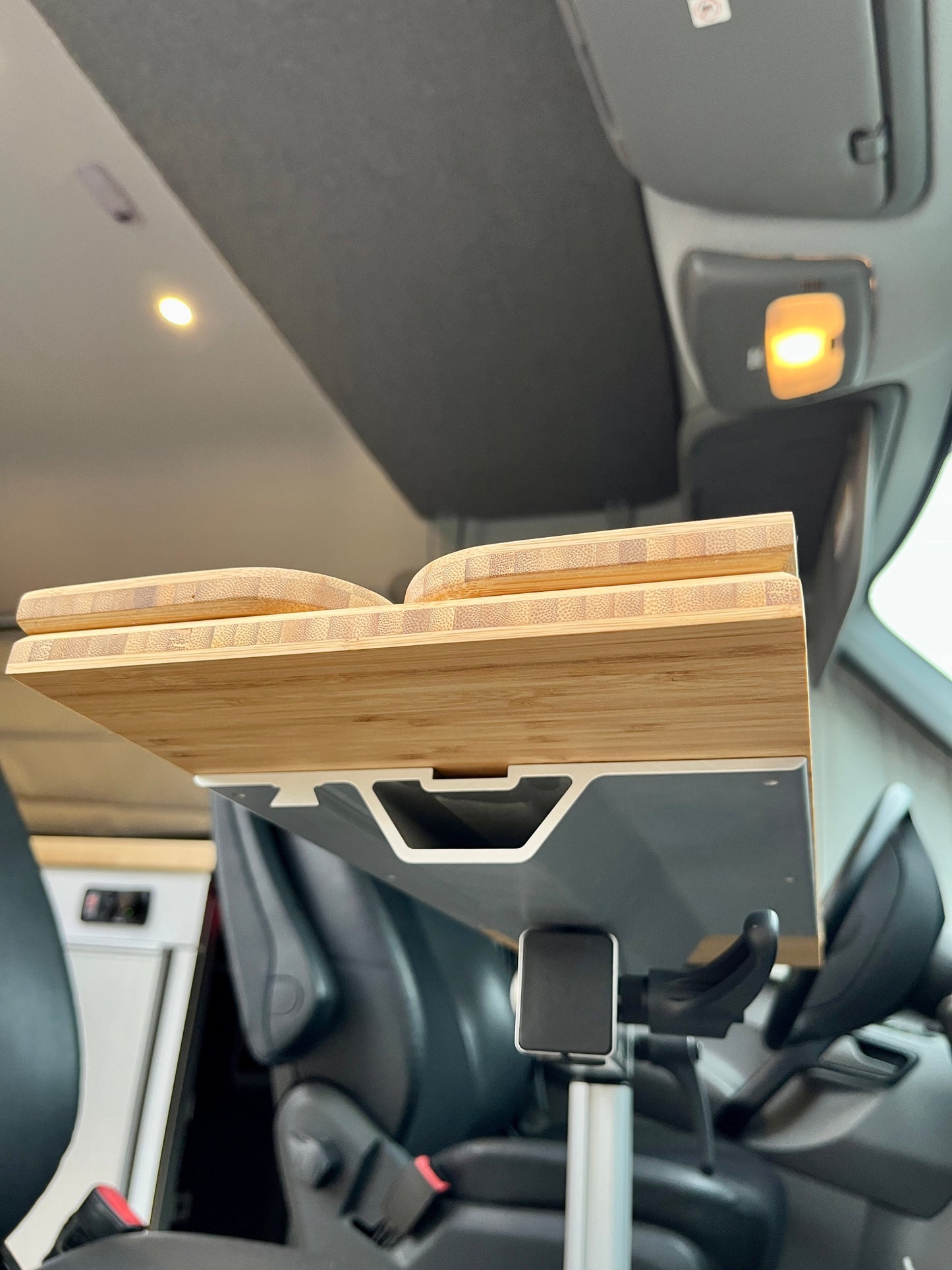 Slim Folding Bamboo Lagun Table 1/2" Thick For Camper Vans and RVs