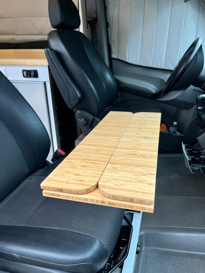 Slim Folding Bamboo Lagun Table 1/2" Thick For Camper Vans and RVs