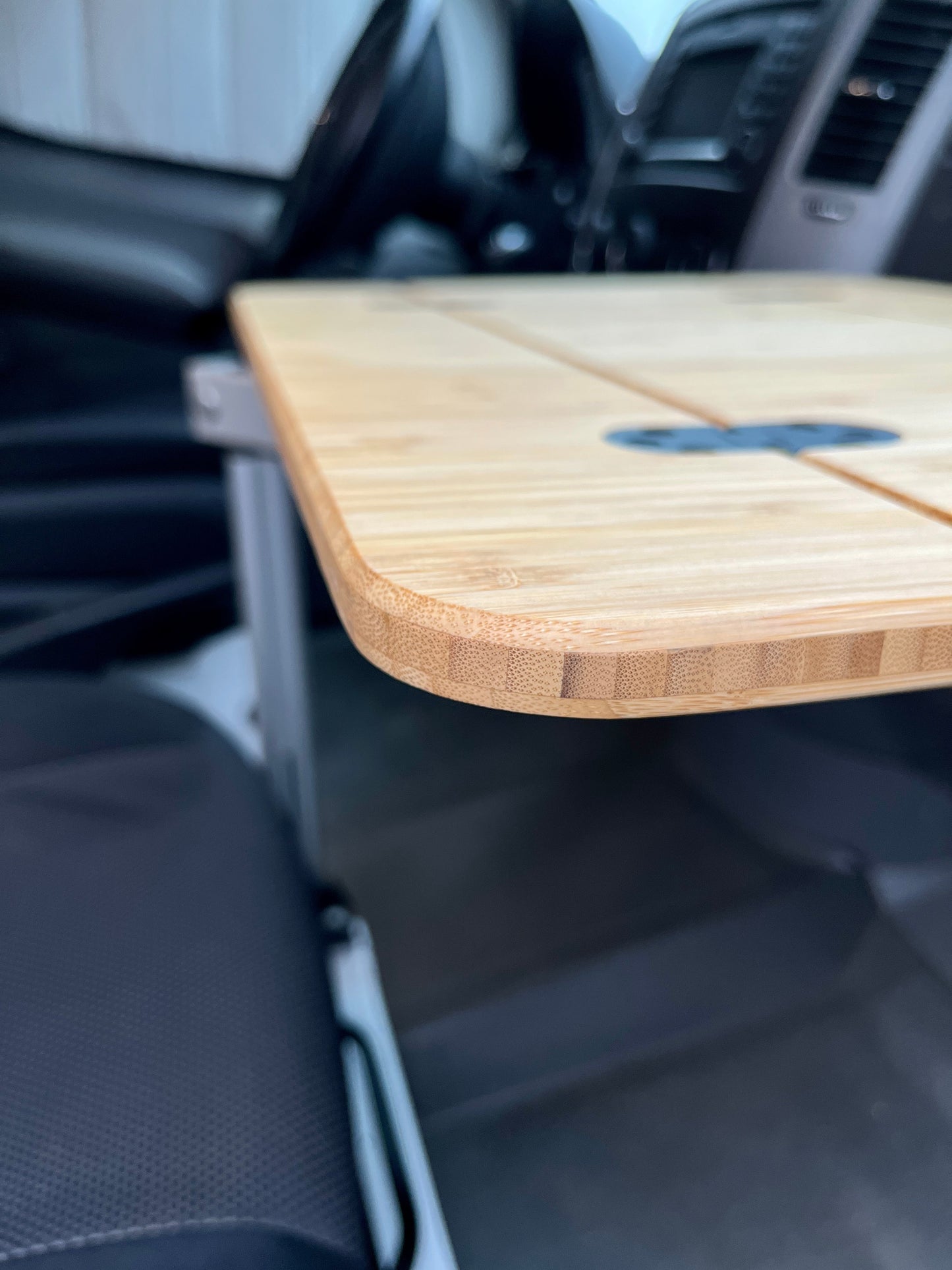 Slim Folding Bamboo Lagun Table 1/2" Thick For Camper Vans and RVs