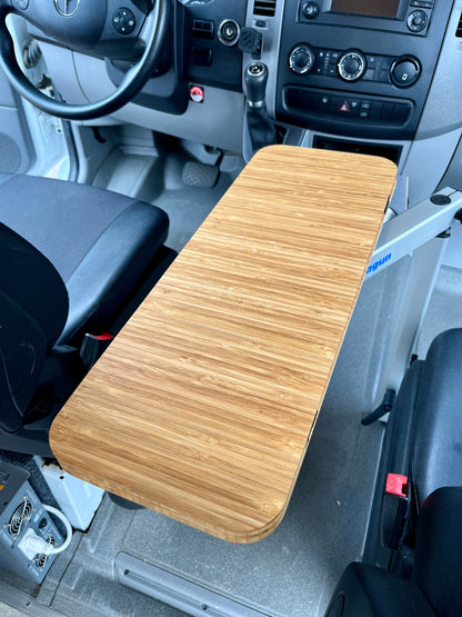 Slim Half Folding Bamboo Lagun Table 1/2" Thick For Camper Vans and RVs