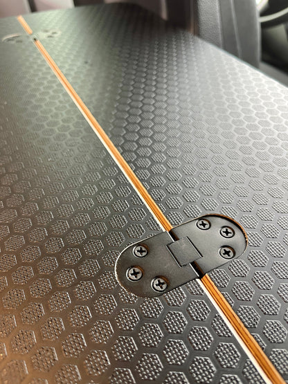 Folding Black Hex Lagun Table 1/2" Thick For Camper Vans and RVs