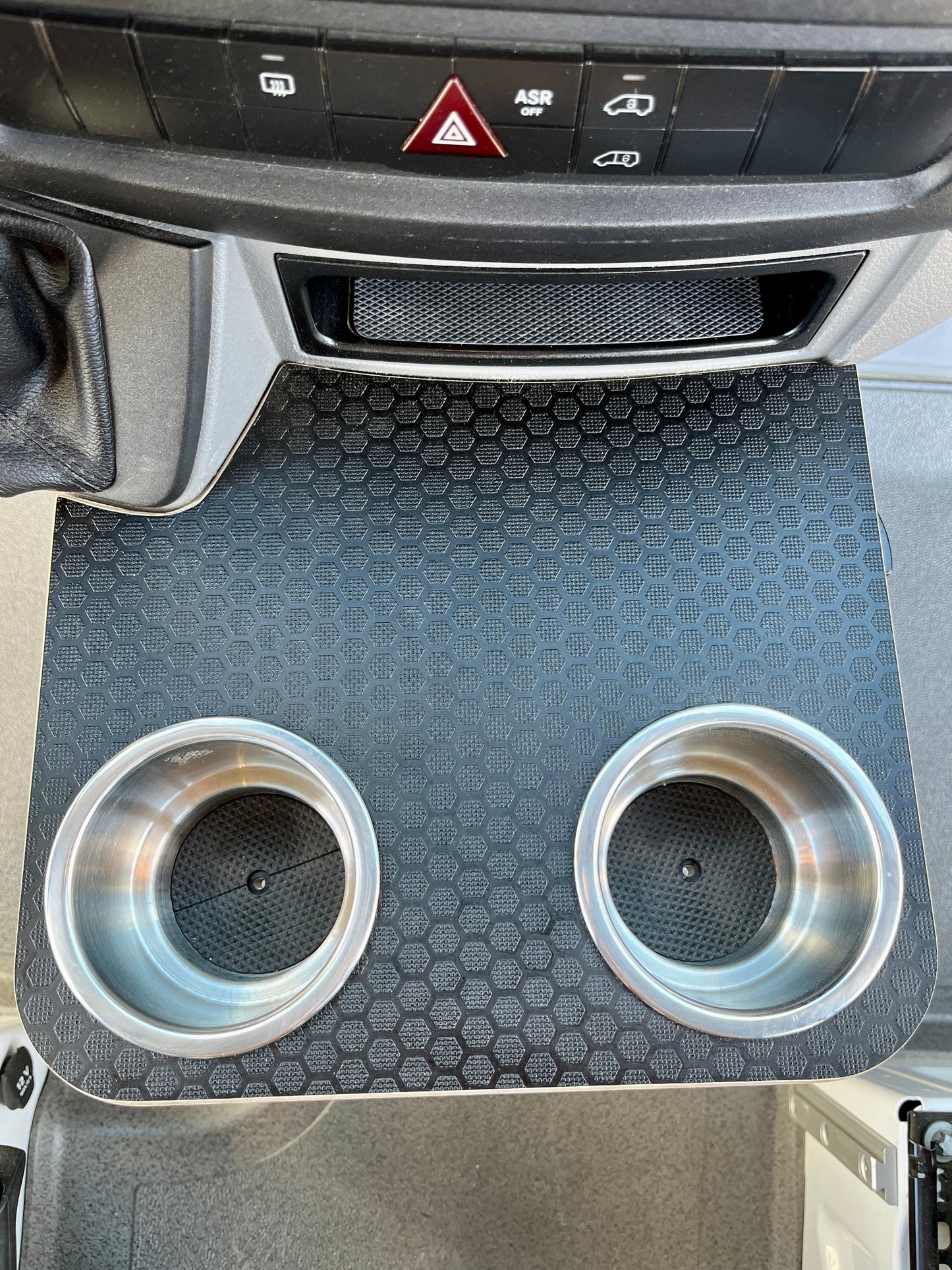 Mercedes Sprinter NCV3 06-18 Black Hex Cup Holder Snack Tray