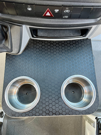 Mercedes Sprinter NCV3 06-18 Black Hex Cup Holder Snack Tray