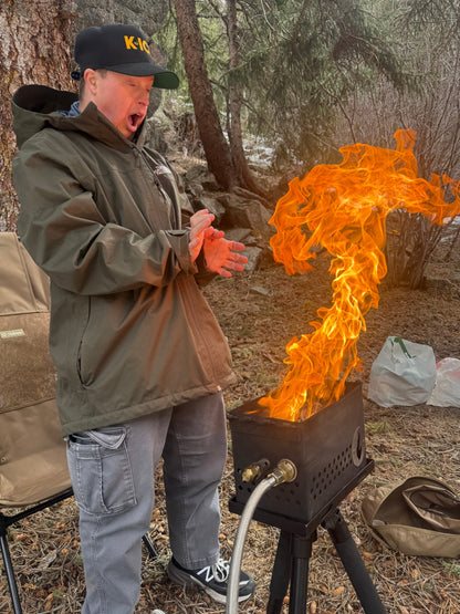 Daddy Long Legs: Cook and Campfire at Waist High!