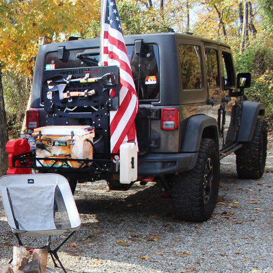 Jeep Wrangler JK (2007-2018) Cargo Carrier & Bike Rack | rucRak GRUNT