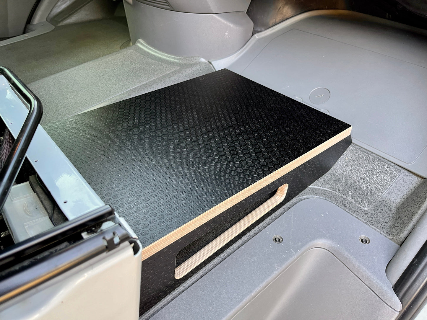 Mercedes-Benz Sprinter Black Hex Passenger Foot Platform Camper Van Stool