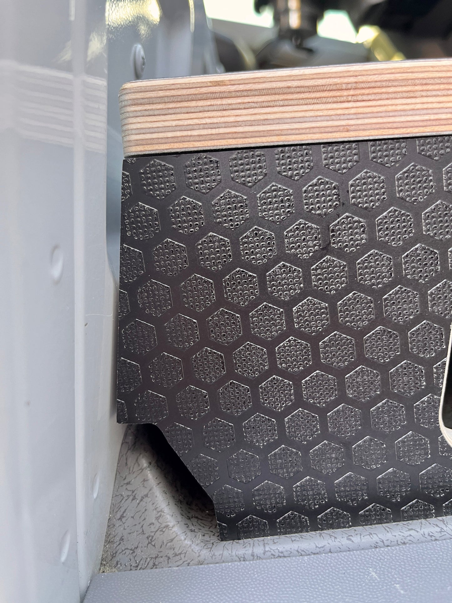 Mercedes-Benz Sprinter Black Hex Passenger Foot Platform Camper Van Stool