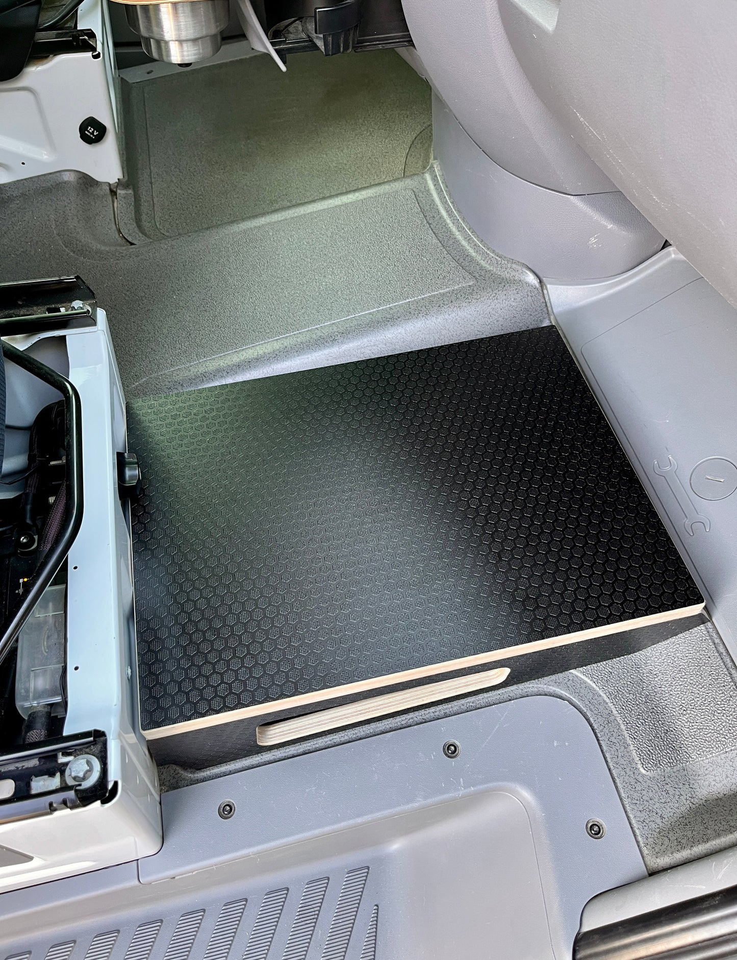 Mercedes-Benz Sprinter Black Hex Passenger Foot Platform Camper Van Stool