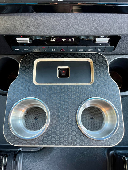 Mercedes Sprinter VS30 19-Current Black Hex Cup Holder Snack Tray