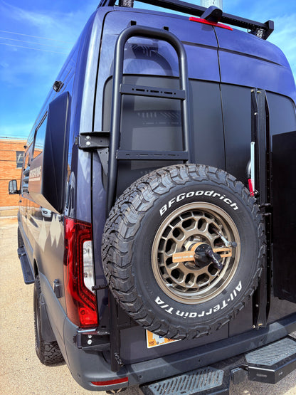 Rover Vans Rear Ladder / Tire Carrier for Mercedes Sprinter