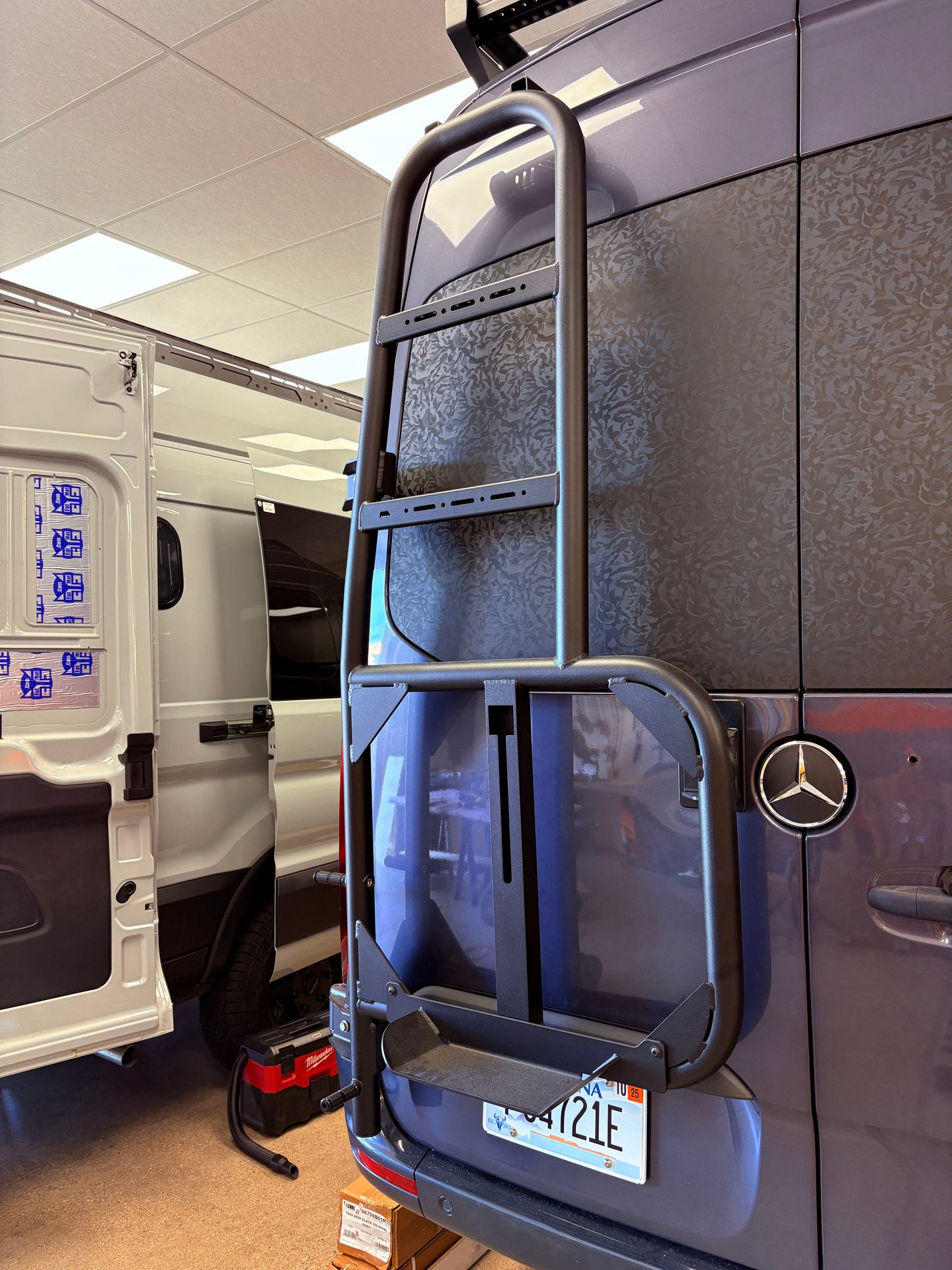 Rover Vans Rear Ladder / Tire Carrier for Mercedes Sprinter