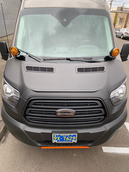 Aero Hood Spoiler for Ford Transit 2015-2020 – Paint Protection and Debris Deflection