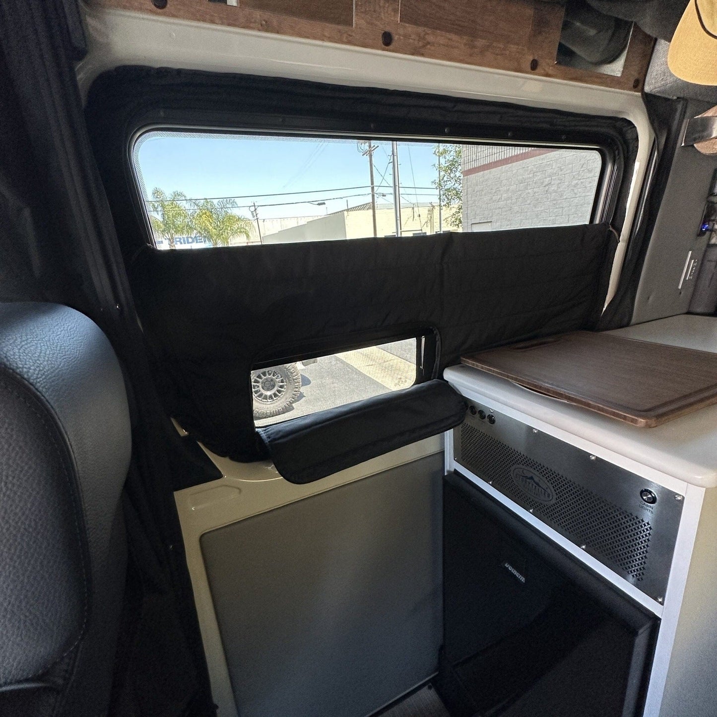 CLIMA-SHADE™ Insulated Sliding Door Window Cover for Storyteller Overland Mode