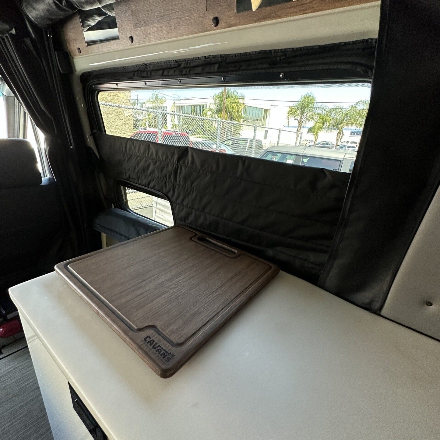 CLIMA-SHADE™ Insulated Sliding Door Window Cover for Storyteller Overland Mode