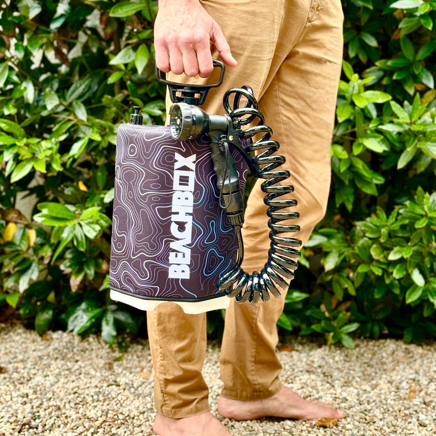 BeachBox Portable Outdoor Shower Tank - Elevation