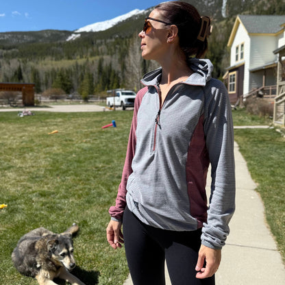 Women's Half-Zip Hooded Pullover AIR 70