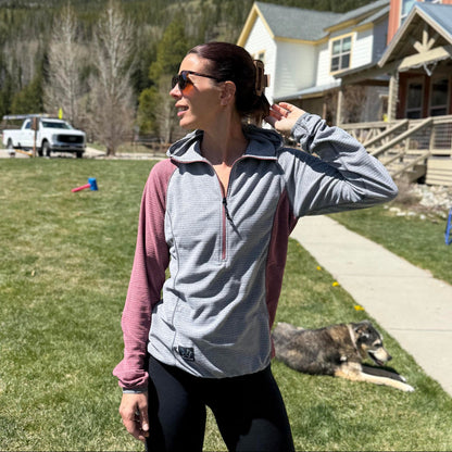 Women's Half-Zip Hooded Pullover AIR 70