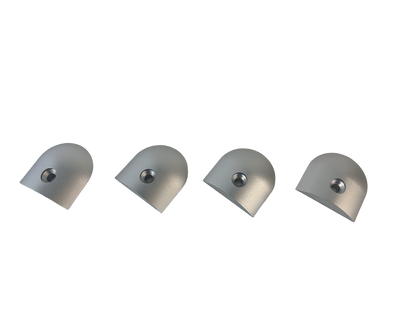 L Track End Caps - Aluminum
