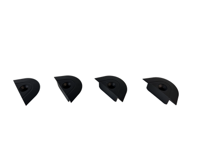 L Track End Caps - Aluminum