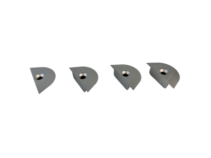 L Track End Caps - Aluminum